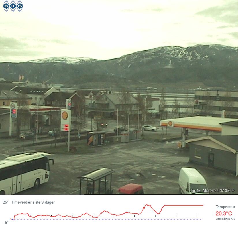 Webcam Fauske, Fauske, Nordland, Norwegen